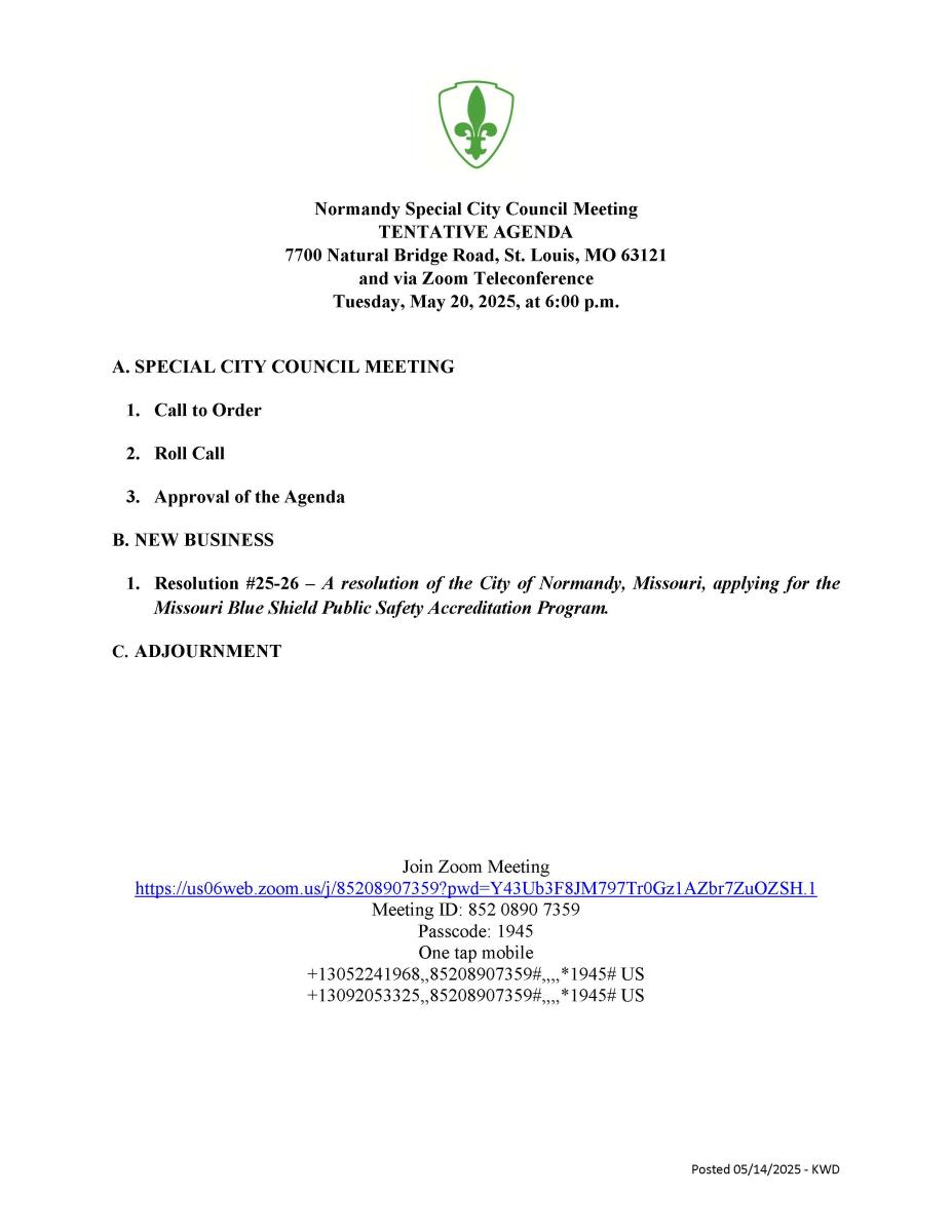 05202025 agenda