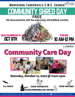 Community Shred Day October 8, 2022
